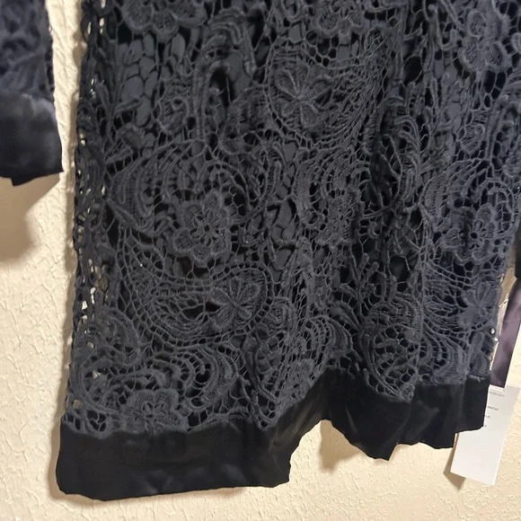 Hale Bob Embroidered Lace Dress Flare Sleeves Size‎ XS - Picture 7 of 8